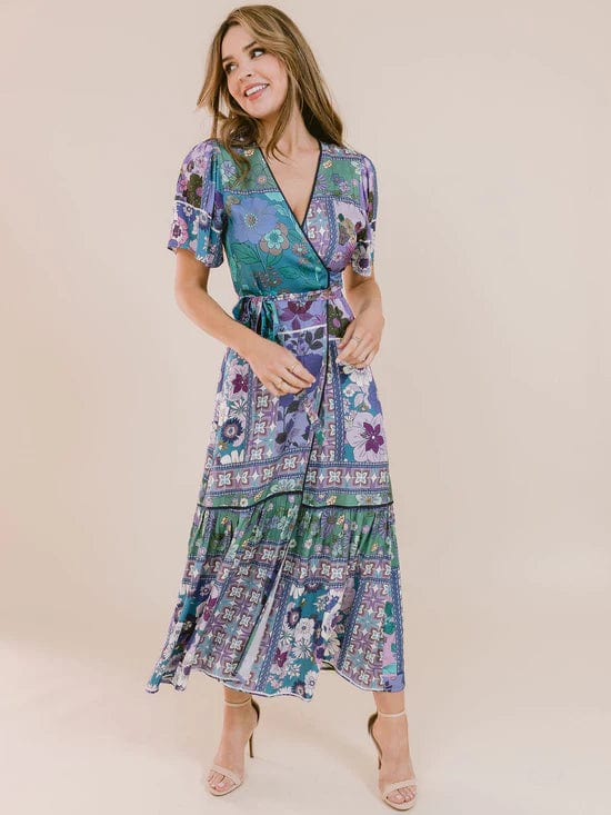 LaRoque Dress Blue Cabo / XS Wren Wrap Dress