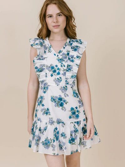 LaRoque Dress Vintage Blue Floral / XS Dolly Dress