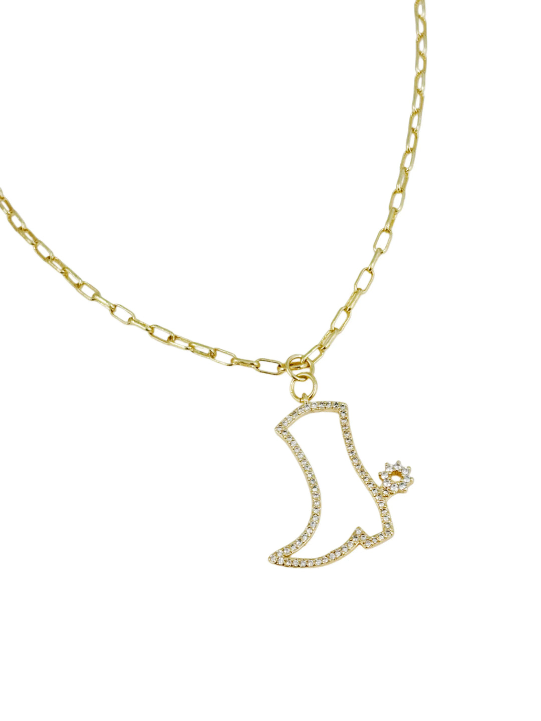 Lauren Kenzie Necklace Glitzy Boot Necklace