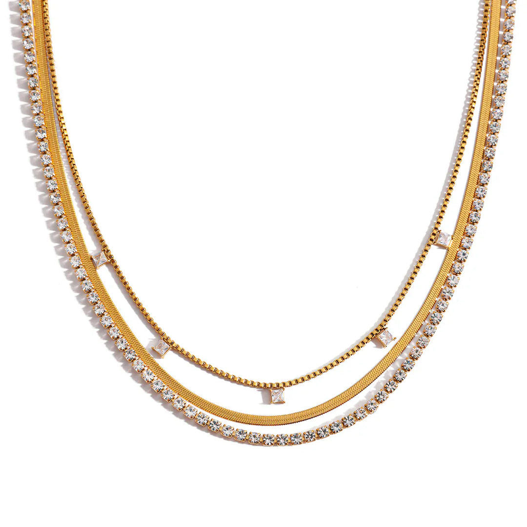 Lauren Kenzie Necklace Tennis Necklace Stack