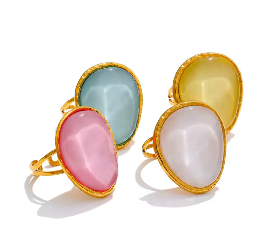 Lauren Kenzie Florence Ring featuring a sleek, elegant design with a polished silver finish and minimalist style.