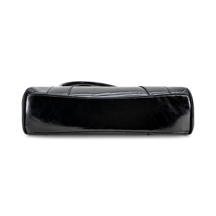 Like Dreams Purse Black Pecan Lock East West Shoulder Bag