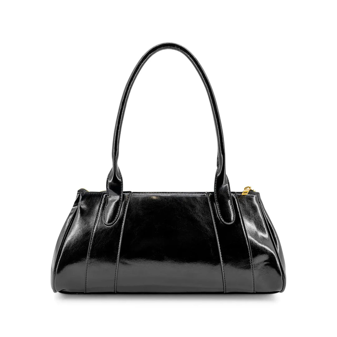 Like Dreams Purse Black Pecan Lock East West Shoulder Bag