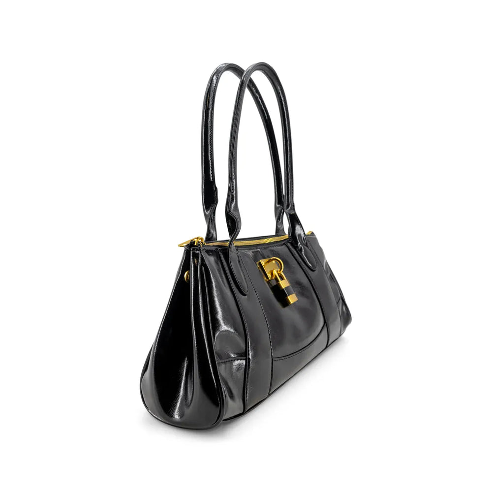 Like Dreams Purse Black Pecan Lock East West Shoulder Bag