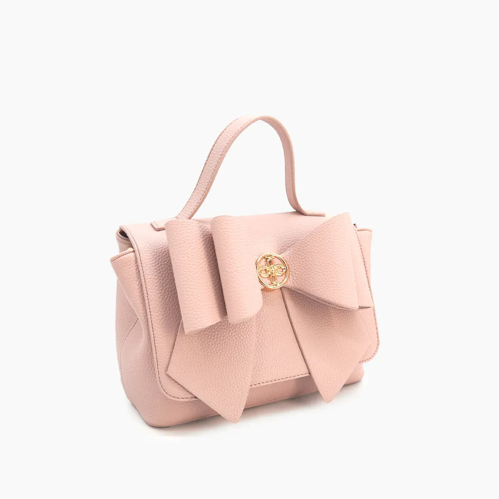 Like Dreams Purse Blush Zoey Double Bow Crossbody Bag