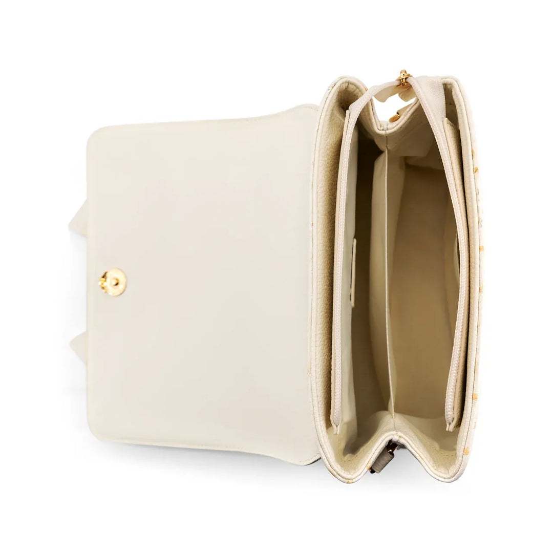 Like Dreams Purse Ivory Lisette Bow Crossbody Bag