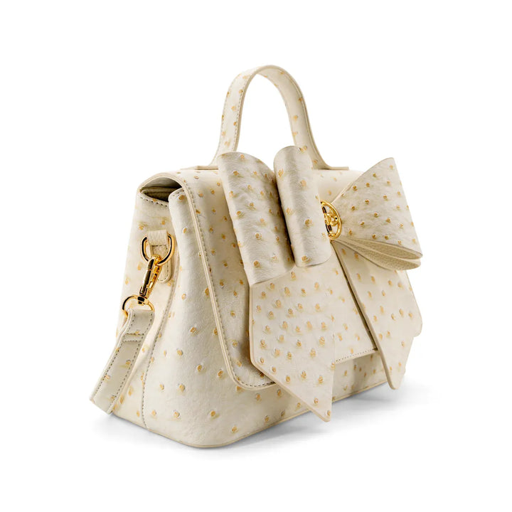 Like Dreams Purse Ivory Lisette Bow Crossbody Bag