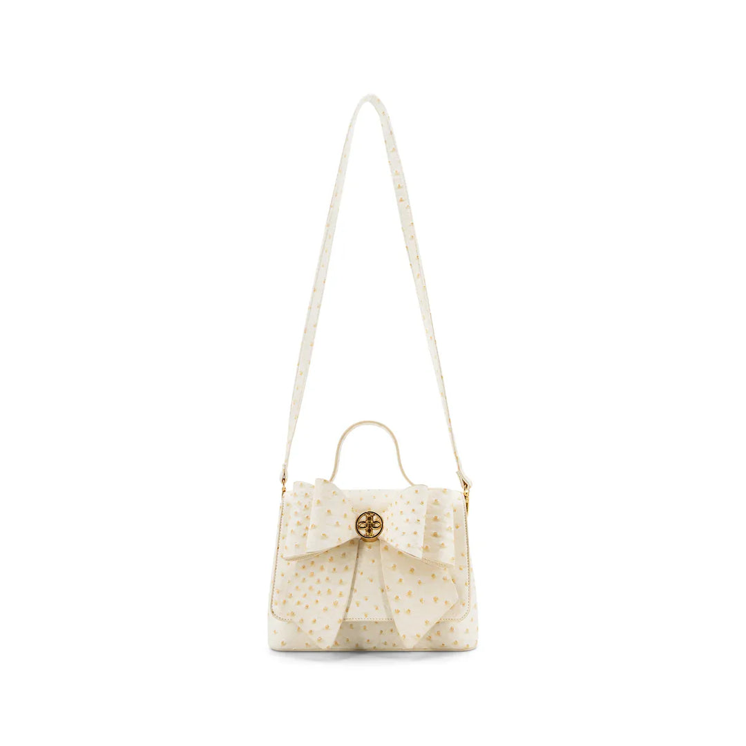 Like Dreams Purse Ivory Lisette Bow Crossbody Bag