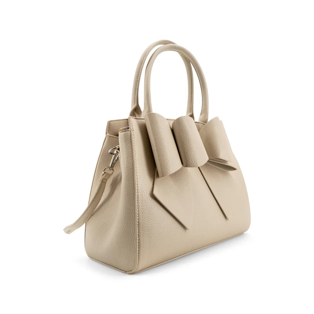Like Dreams Purse White Grace Bowtie Top Handle Satchel Bag
