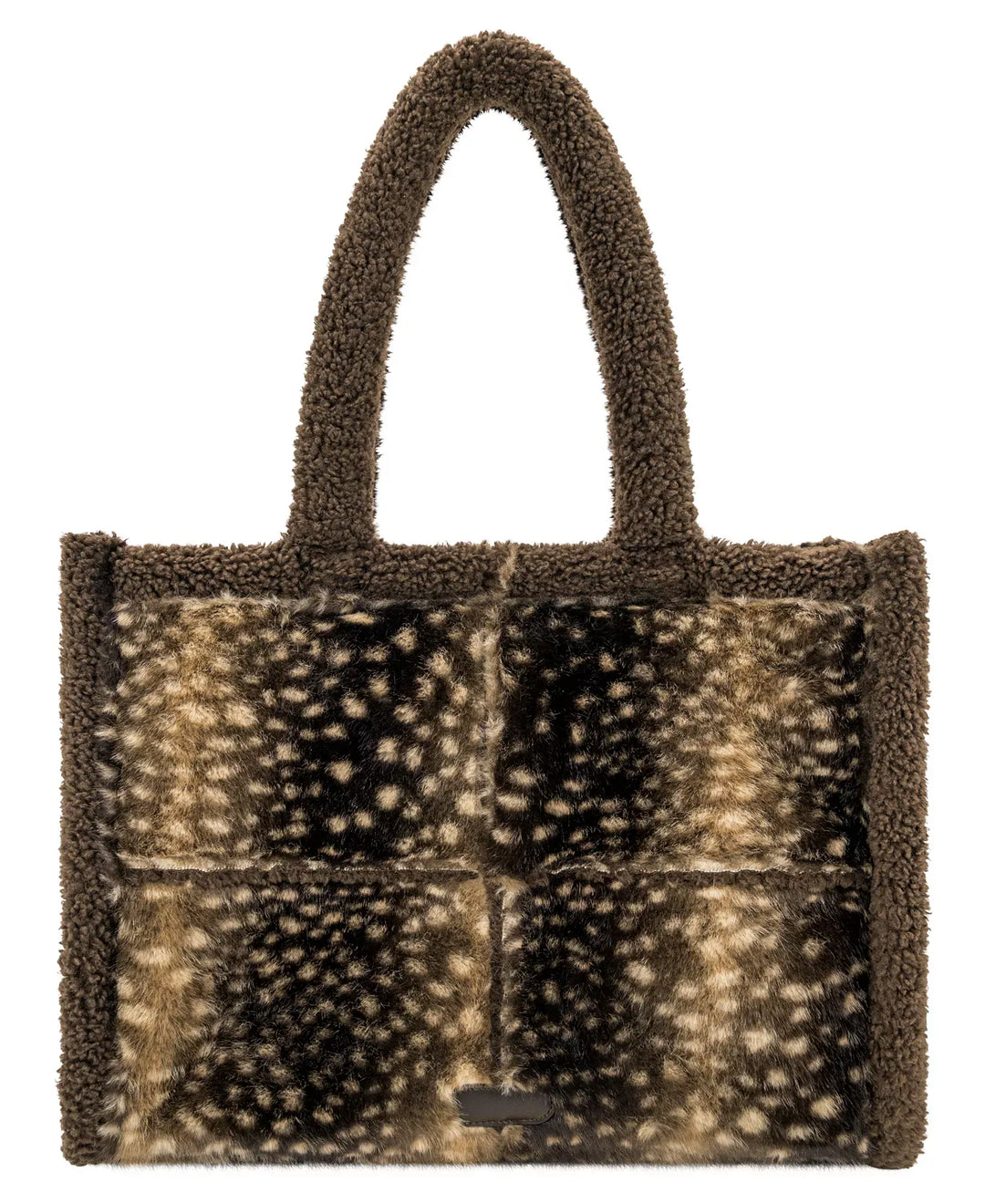 Like Dreams Tote Brown Doehaven Sherpa Large Top