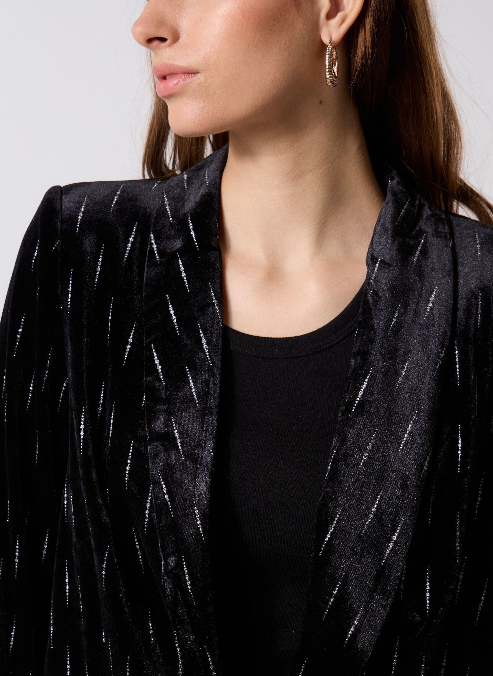 Lili Luxe Blazer – Teal Poppy