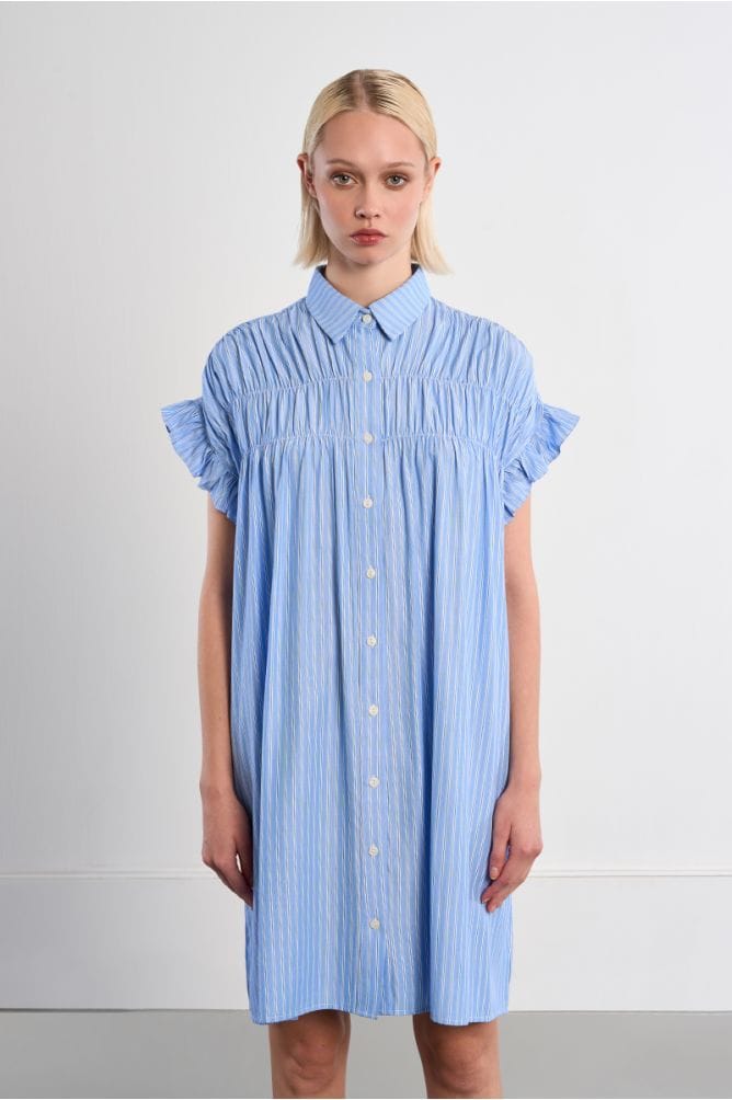 Lili Sidonio Dress Blue Pinstripe / XS Nikki Shirt Dress