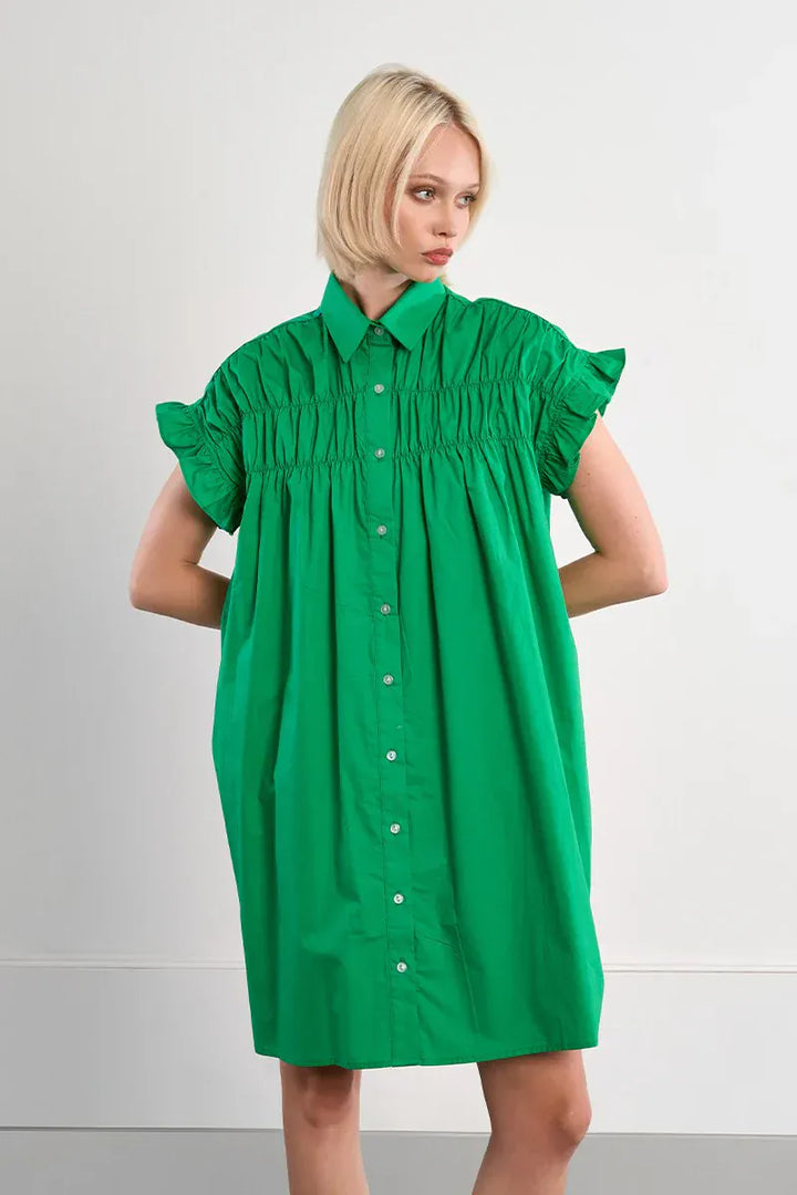Lili Sidonio Dress Green / XS Nikki Shirt Dress