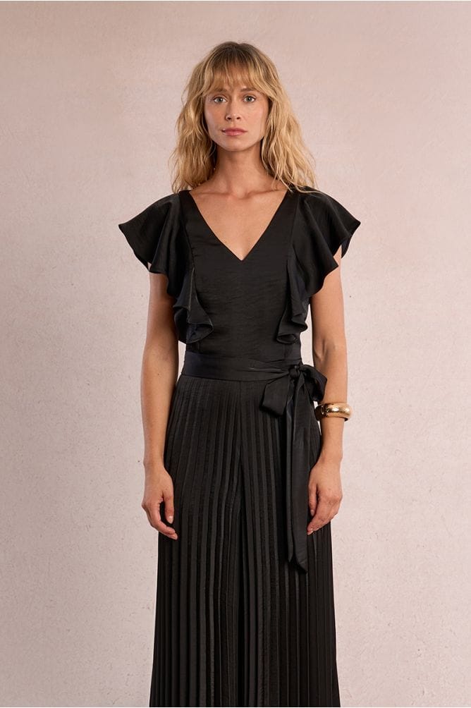 Lili Sidonio Maxi Dress Maggie Pleated Maxi Dress
