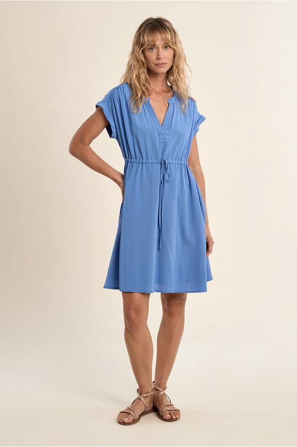 Lili Sidonio Midi Dress Blue / XS Daniela Tunisian Midi Dress