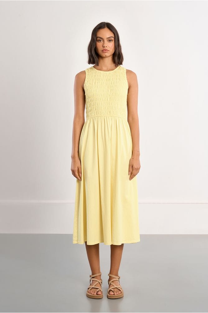 Lili Sidonio Midi Dress Yellow / XS Harlow Sleeveless Midi Dress