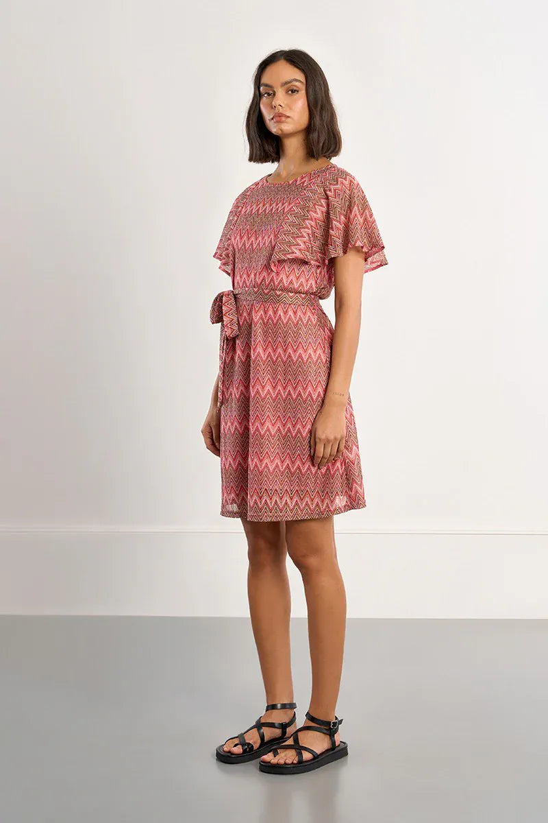 Lili Sidonio Mini Dress Aubrey Belted Mini Dress