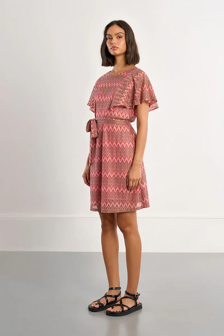 Lili Sidonio Mini Dress Aubrey Belted Mini Dress