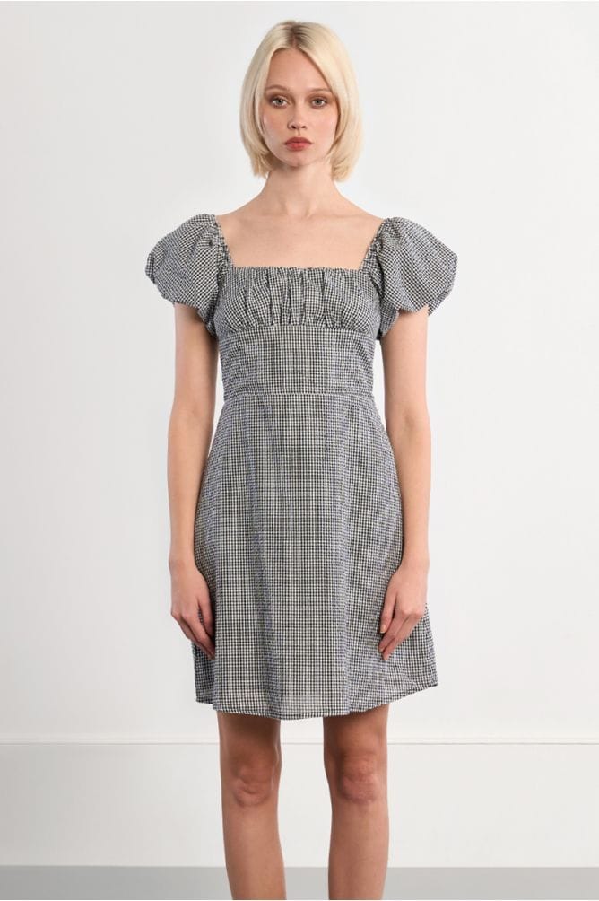Lili Sidonio Mini Dress Sylvia GIngham Mini Dress