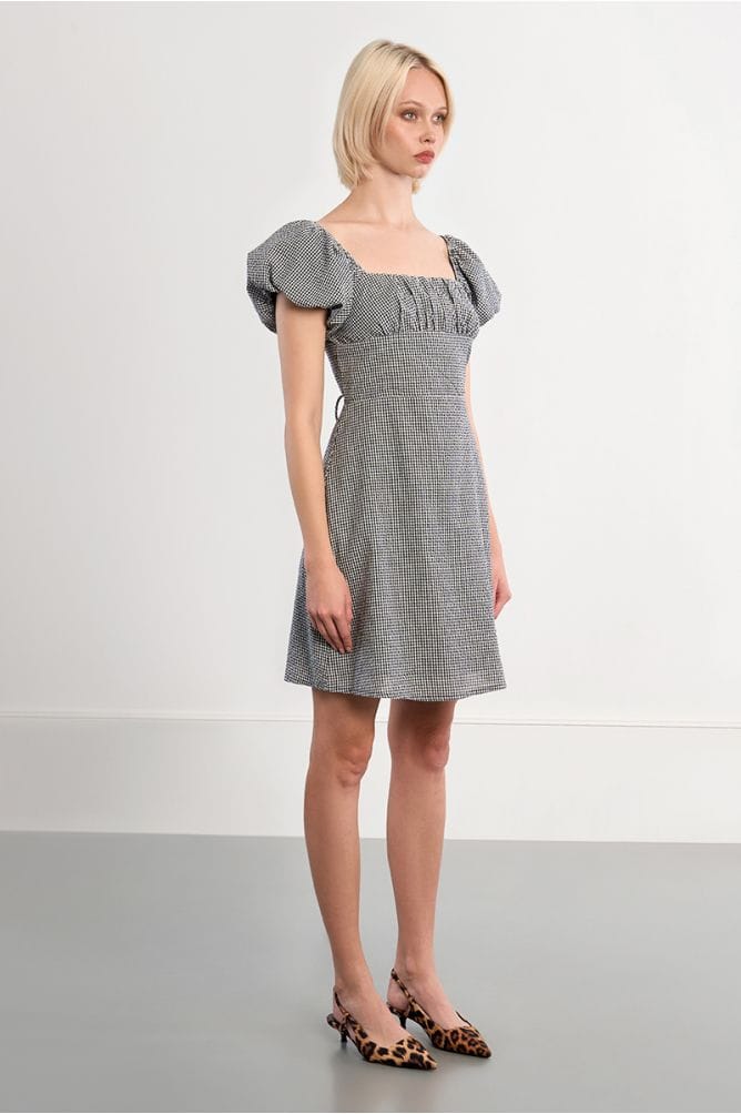 Lili Sidonio Mini Dress Sylvia GIngham Mini Dress