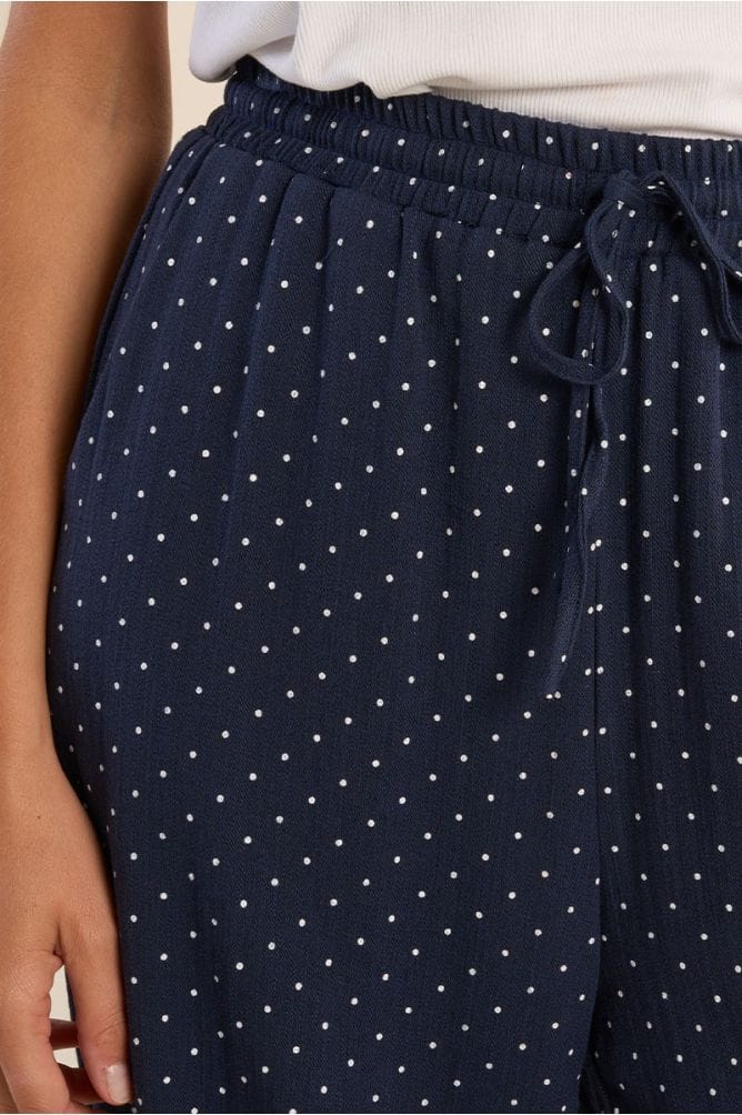 Rachel Dot Pants – Teal Poppy