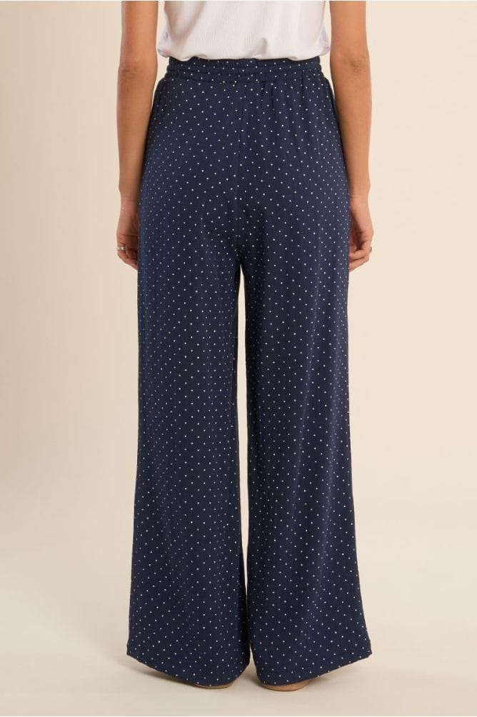 Rachel Dot Pants – Teal Poppy
