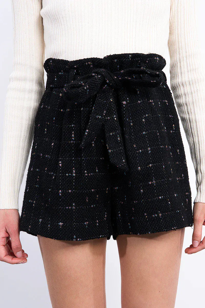 Lili Sidonio Shorts Black / XS Phoenix Tweed Shorts