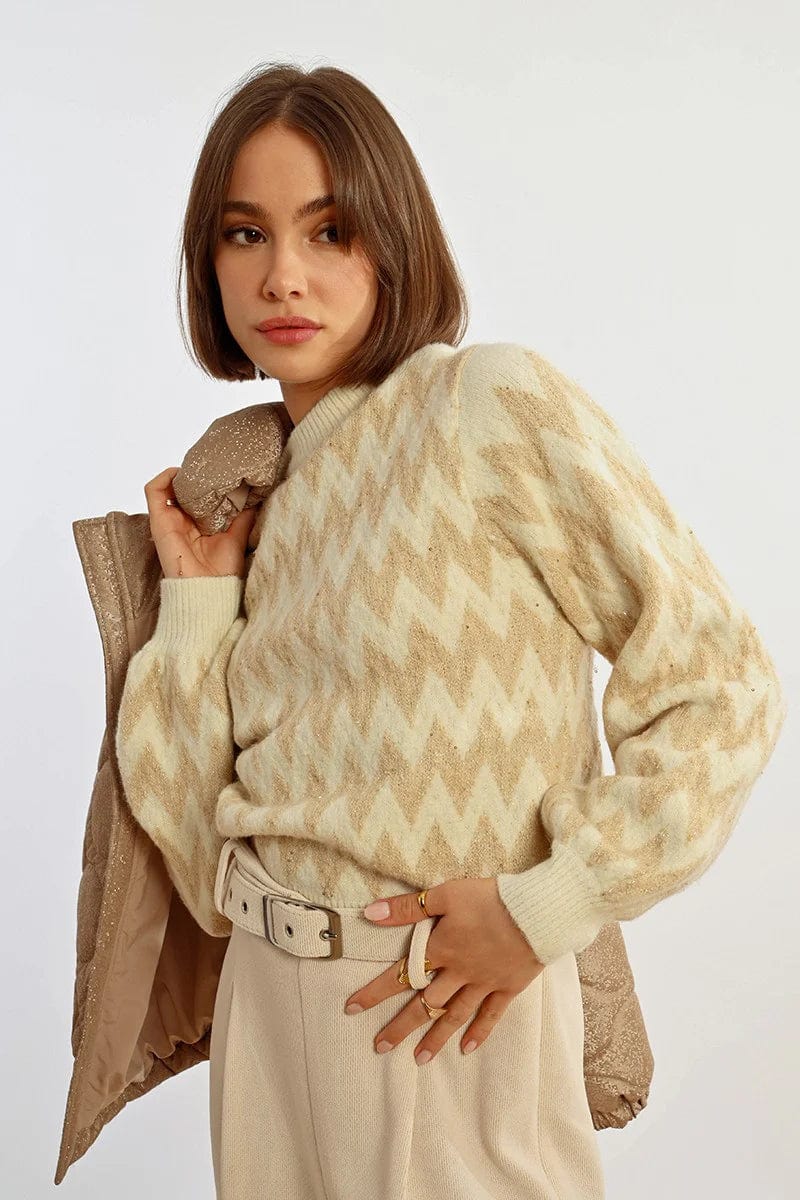 Lili Sidonio Sweater Off White / XS Lili Jacquard Sweater