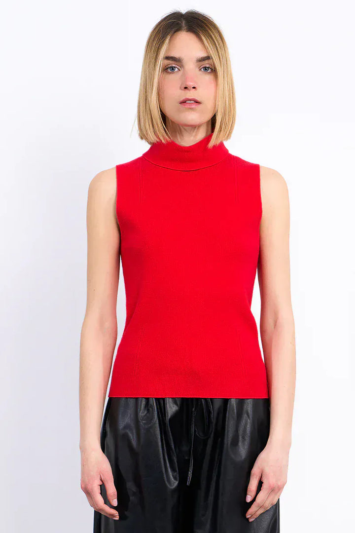Lili Sidonio Sweater Red / XS Lena Thin Turtleneck Sweater