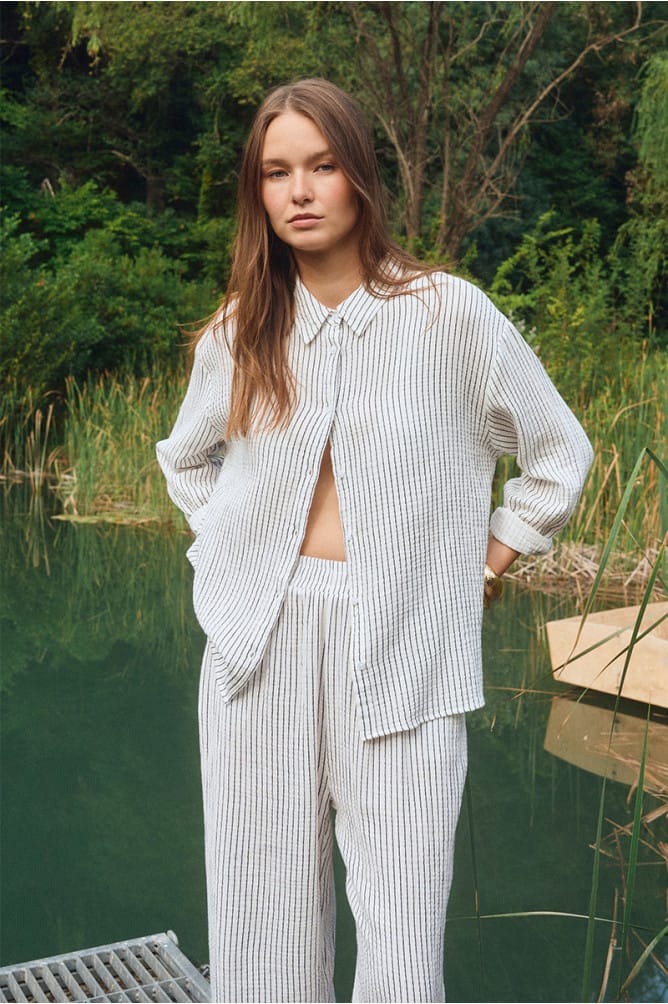 Lili Sidonio Top Diana Oversized Striped Top