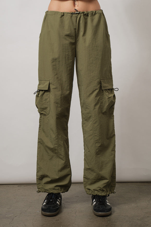 Loucia Pants Olive / S Maya Parachute Cargo Pants