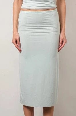 Loucia Skirt Blue Gray / S Aruba Slinky Reversible Maxi Skirt