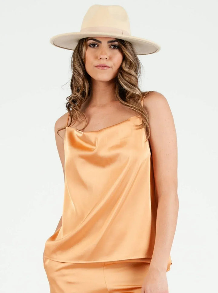Lucca Couture Top Orange Mist / XS Jayla Satin Cami Top
