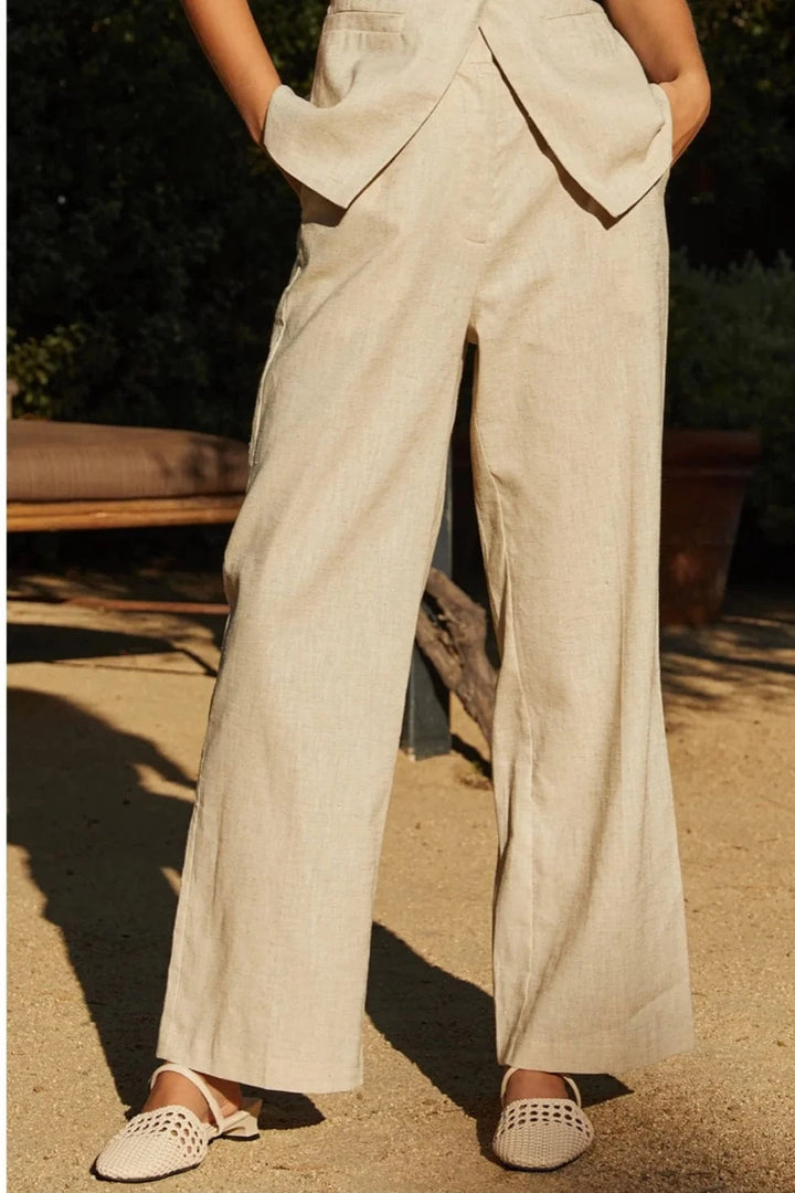 Lucy Paris Pants Beige / XS Hope Linen Pant