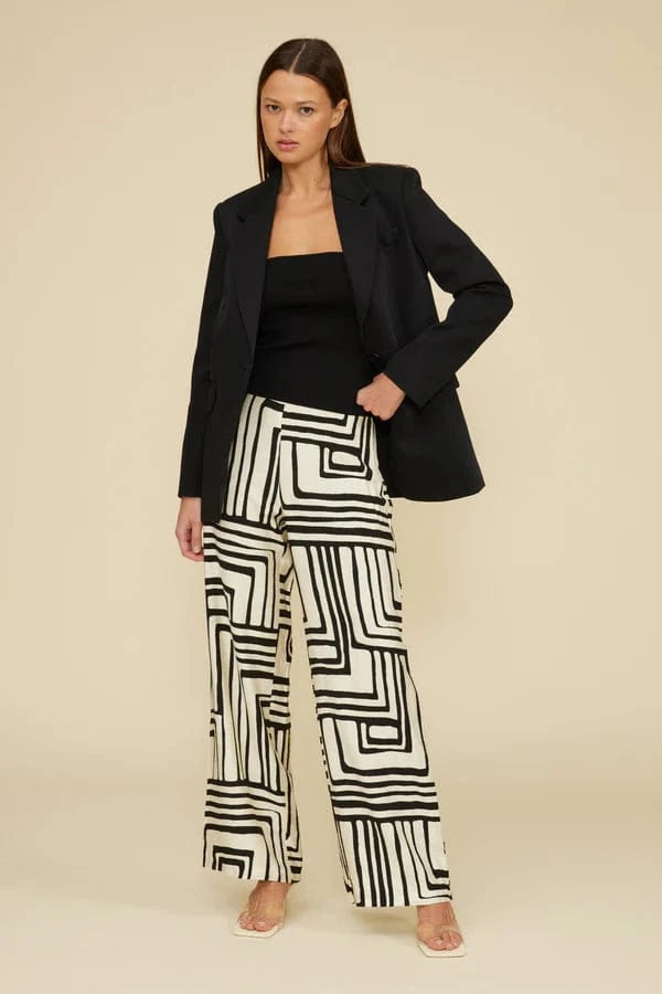 Lucy Paris Pants Cream Black / XS Rue Pants