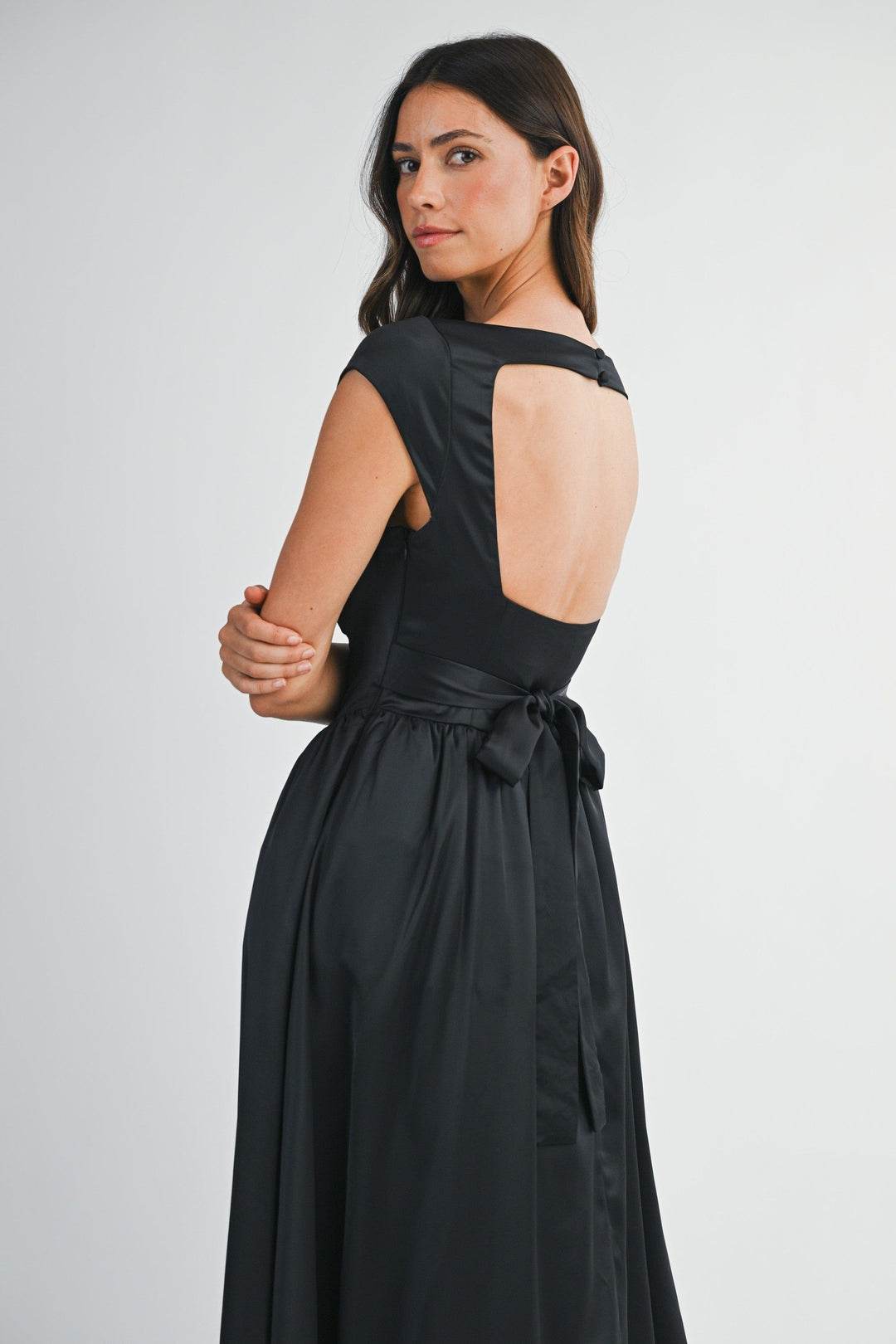 Ellie Satin Midi Dress Teal Poppy Ellie Satin Midi Dress Teal Poppy