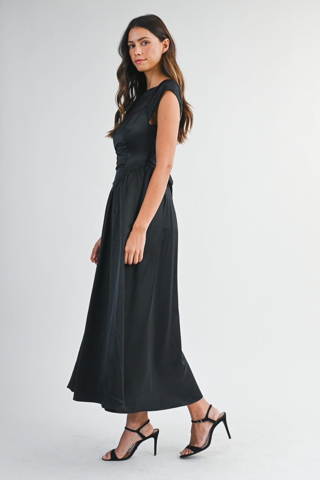 Ellie Satin Midi Dress Teal Poppy Ellie Satin Midi Dress Teal Poppy