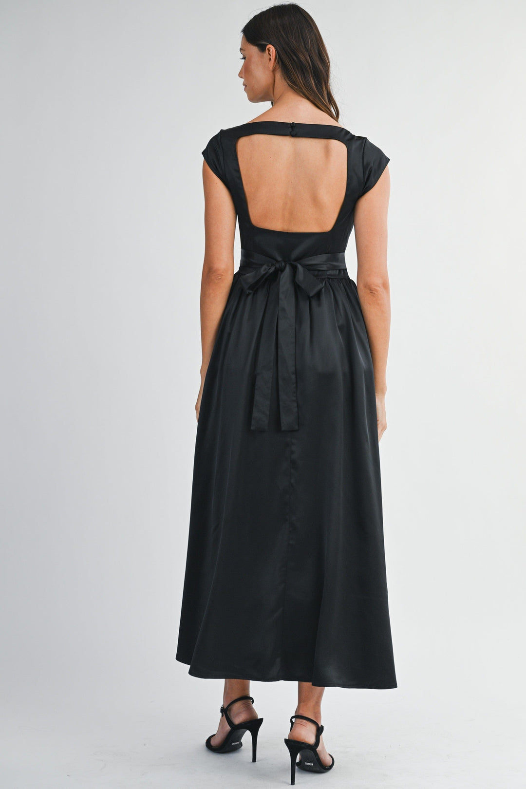 Ellie Satin Midi Dress Teal Poppy Ellie Satin Midi Dress Teal Poppy