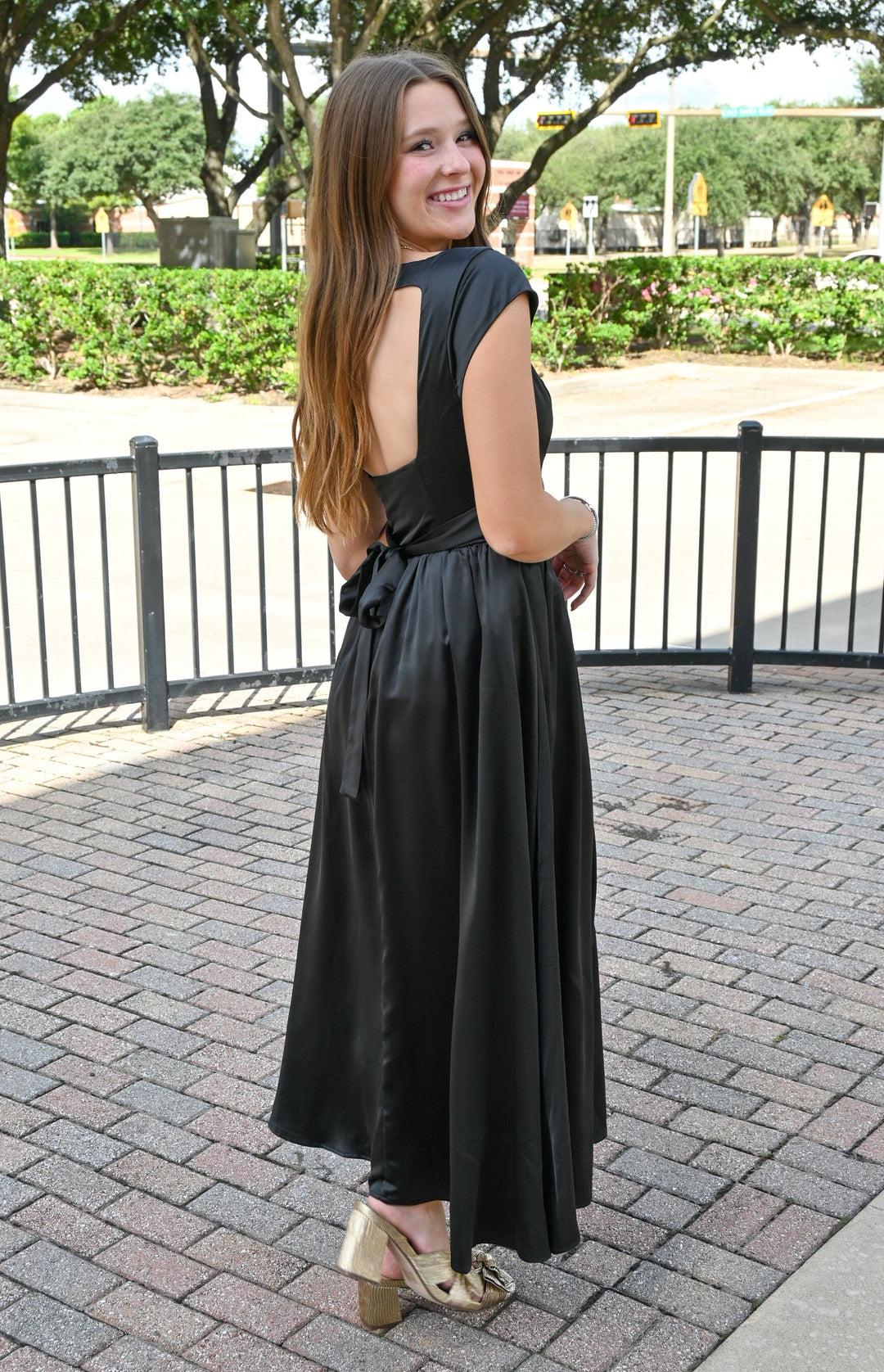 Ellie Satin Midi Dress Teal Poppy Ellie Satin Midi Dress Teal Poppy