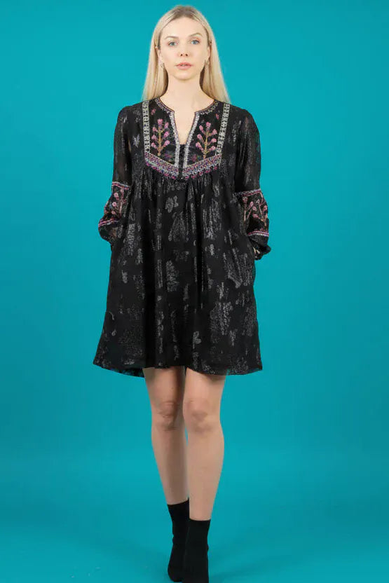 Mahila Dress Chrome / XS Zemira Shimmer Dress