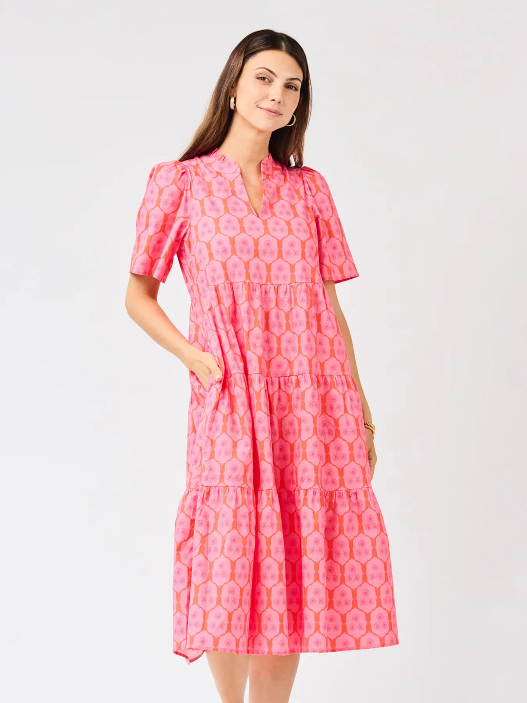 Mary Square Ivy Maxi Dress featuring a flowy silhouette and floral pattern, perfect for summer or casual occasions.