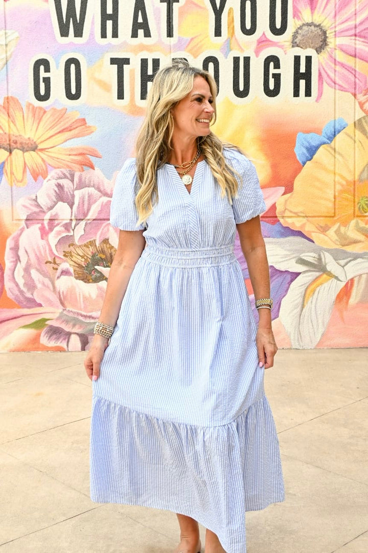 Mary Square Tracey Maxi Dress, flowy and stylish, shown in a full-length view with a vibrant pattern and elegant design.