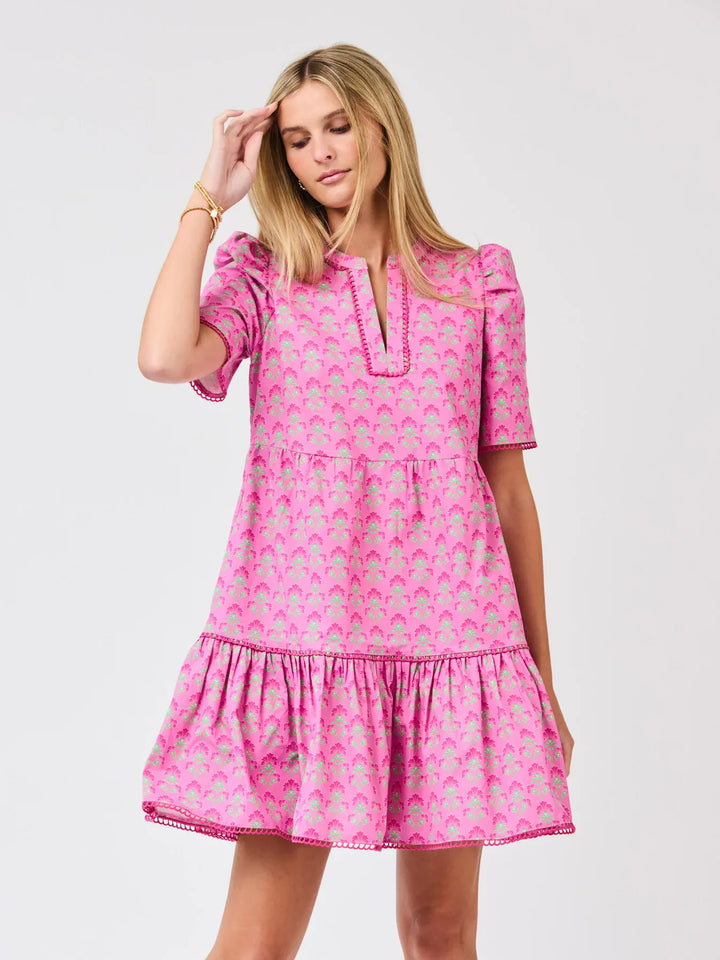 Mary Square Adelyn Midi Dress featuring a flowy silhouette and floral pattern, perfect for casual or semi-formal wear.