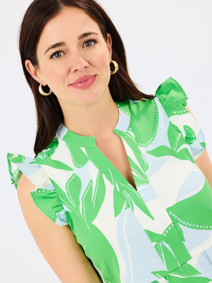 Mary Square Kari Midi Dress in The Shade, stylish and flowy summer dress with soft fabric and vibrant color, perfect for warm weather.