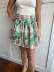 Mary Square Skirt Tropical Leaves / S Marley Skirt