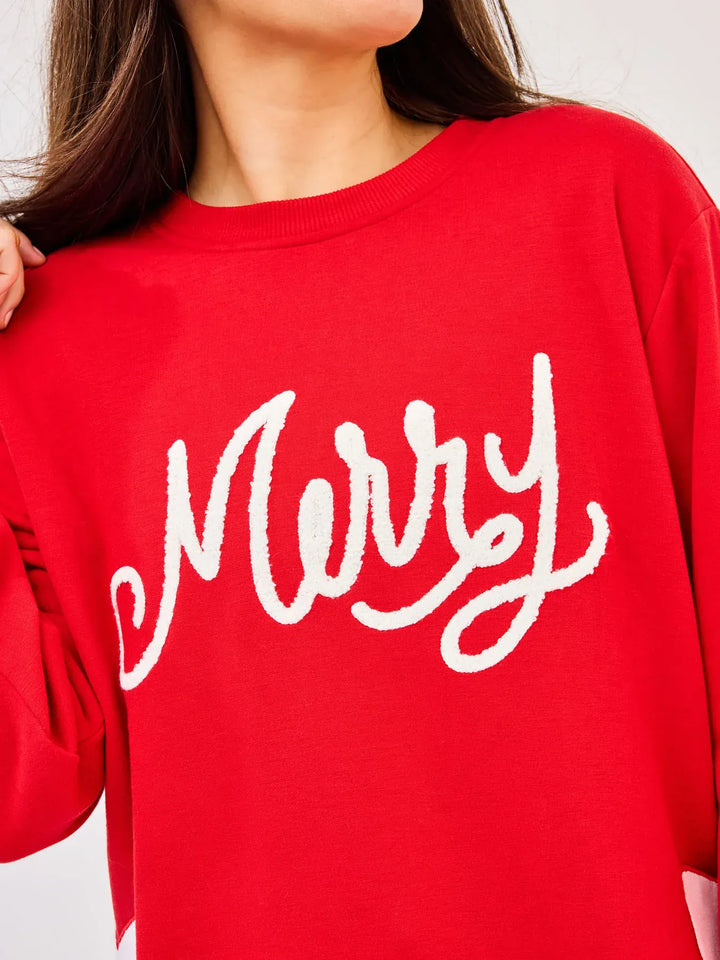Mary Square Sweatshirt Lakelyn Sweatshirt - Merry Bow