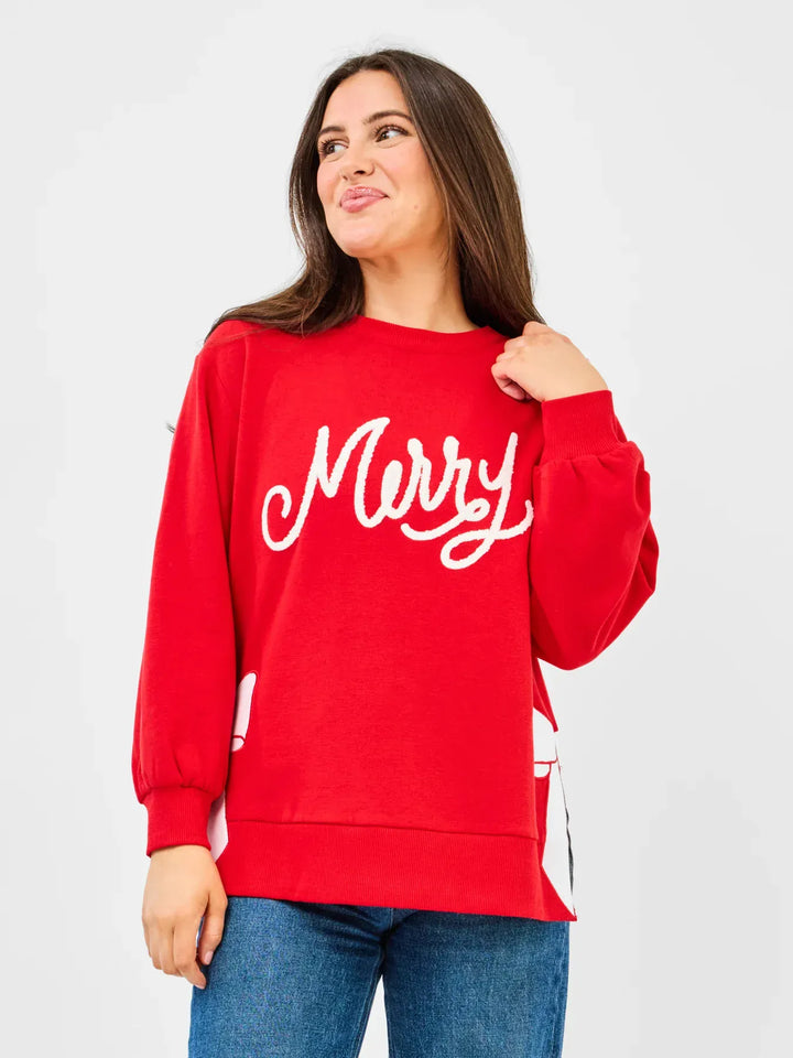 Mary Square Sweatshirt Lakelyn Sweatshirt - Merry Bow