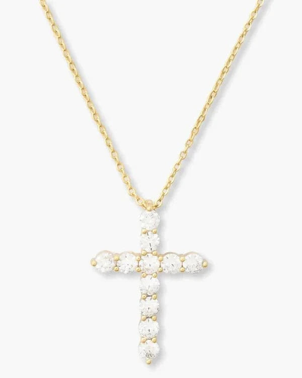 Melinda Maria Necklace "Oh She Fancy" Cross Pendant