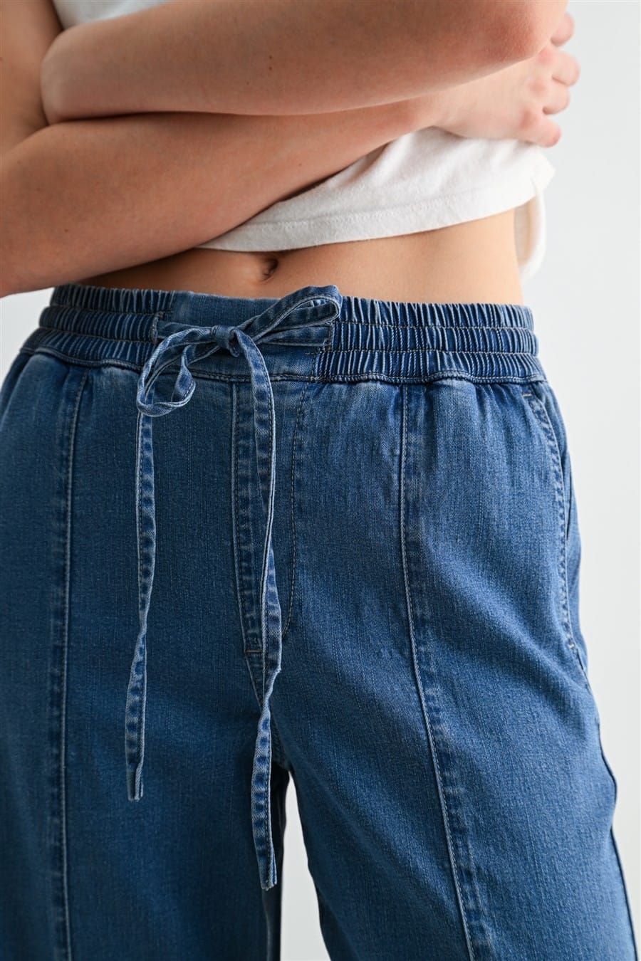 Mica Denim Denim Vivian WIde Leg Joggers