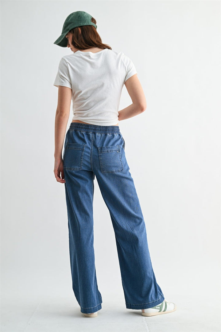Mica Denim Denim Vivian WIde Leg Joggers
